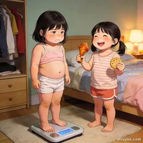 Bị Ép Tuyệt Thực Vì Nặng Hơn Em Hai Cân