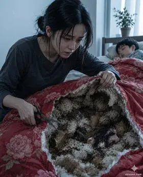 CHIẾC CHĂN BÔNG CỦA MẸ CHỒNG GỞI