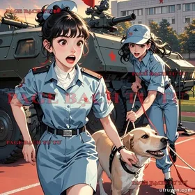 Chó công huân trên sân khấu hội diễn