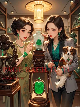 Dây Chuyền Kim Cương Và Con Chó