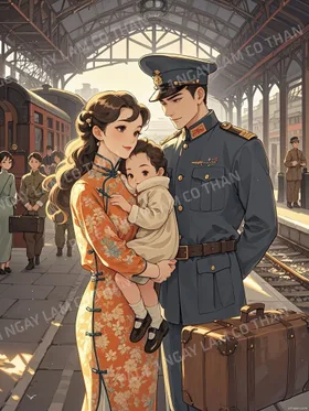 Phong Ba Theo Chồng Nhập Ngũ