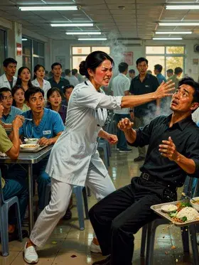 Thanh Tra Ngầm Bị Tát Ngay Giữa Căng Tin